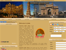 Tablet Screenshot of ciceroneindiatravel.com